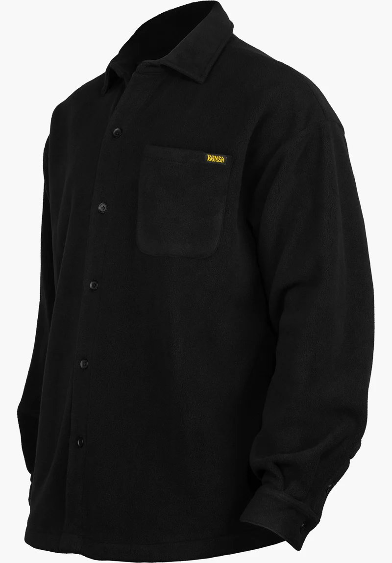 Black & Gold Butten Fleece