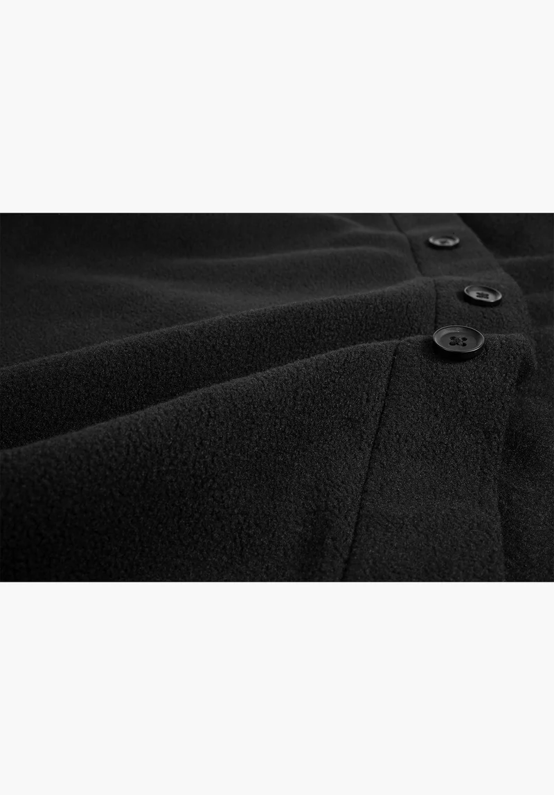Black & Gold Butten Fleece