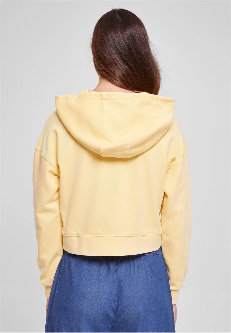 UC Short Flower Embroidery Terry Hoody