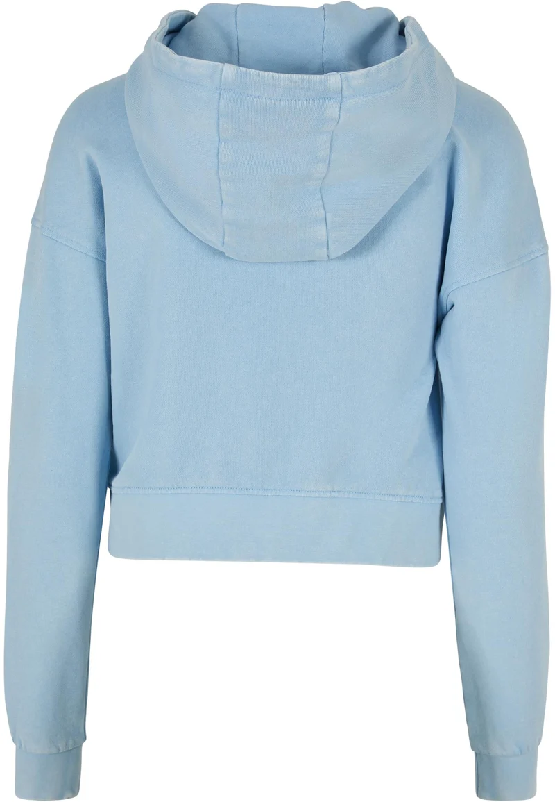 UC Short Flower Embroidery Terry Hoody