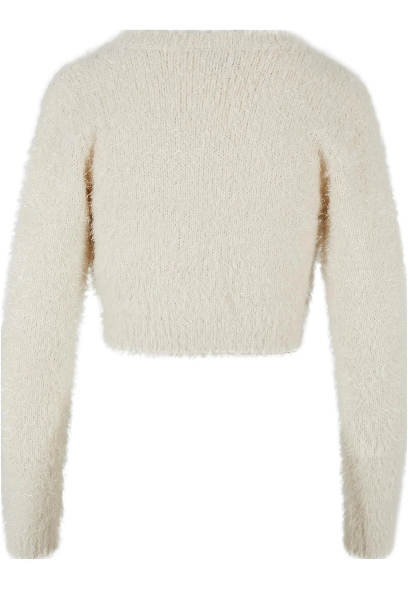 UC Tied Cropped Feather Cardigan