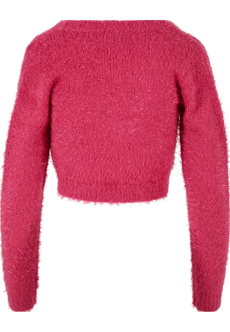 UC Tied Cropped Feather Cardigan