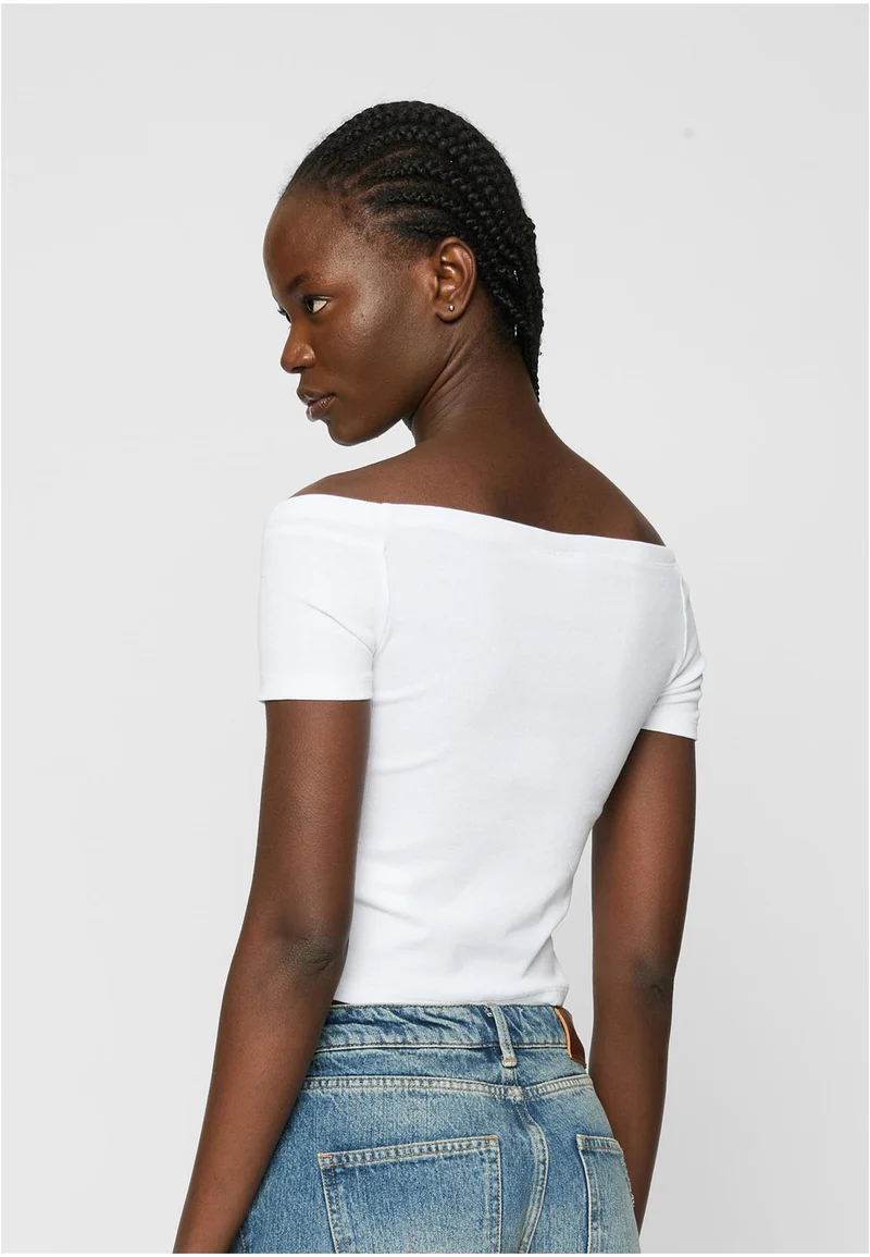 UC Organic Off Shoulder Rib Tee 2-Pack