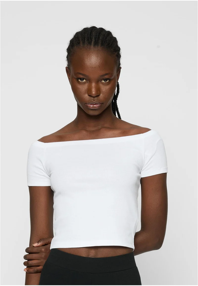 UC Organic Off Shoulder Rib Tee 2-Pack