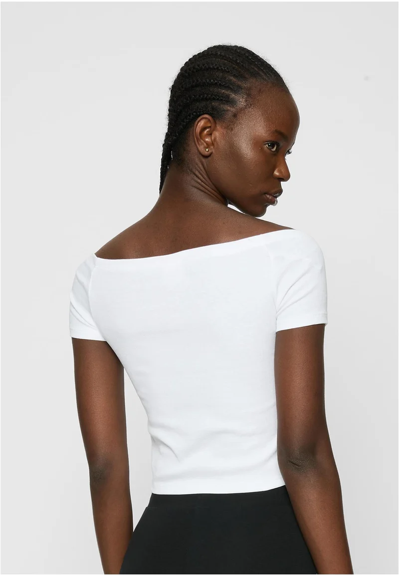 UC Organic Off Shoulder Rib Tee 2-Pack