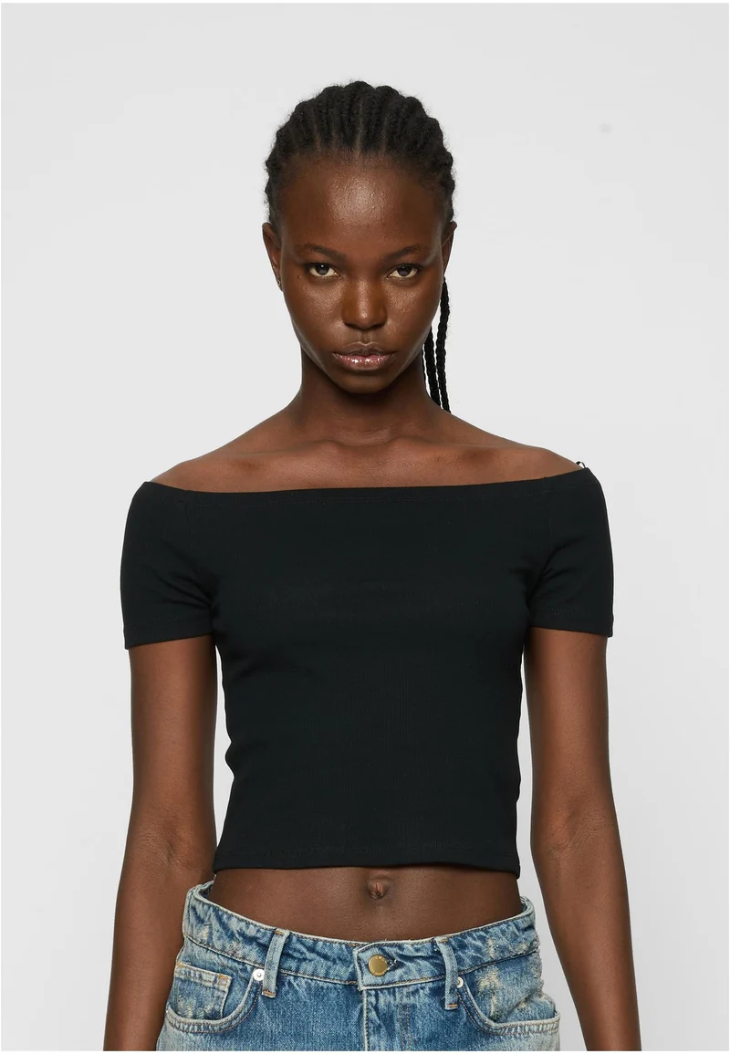 UC Organic Off Shoulder Rib Tee 2-Pack