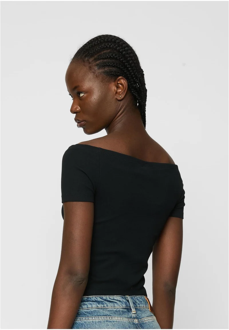 UC Organic Off Shoulder Rib Tee 2-Pack