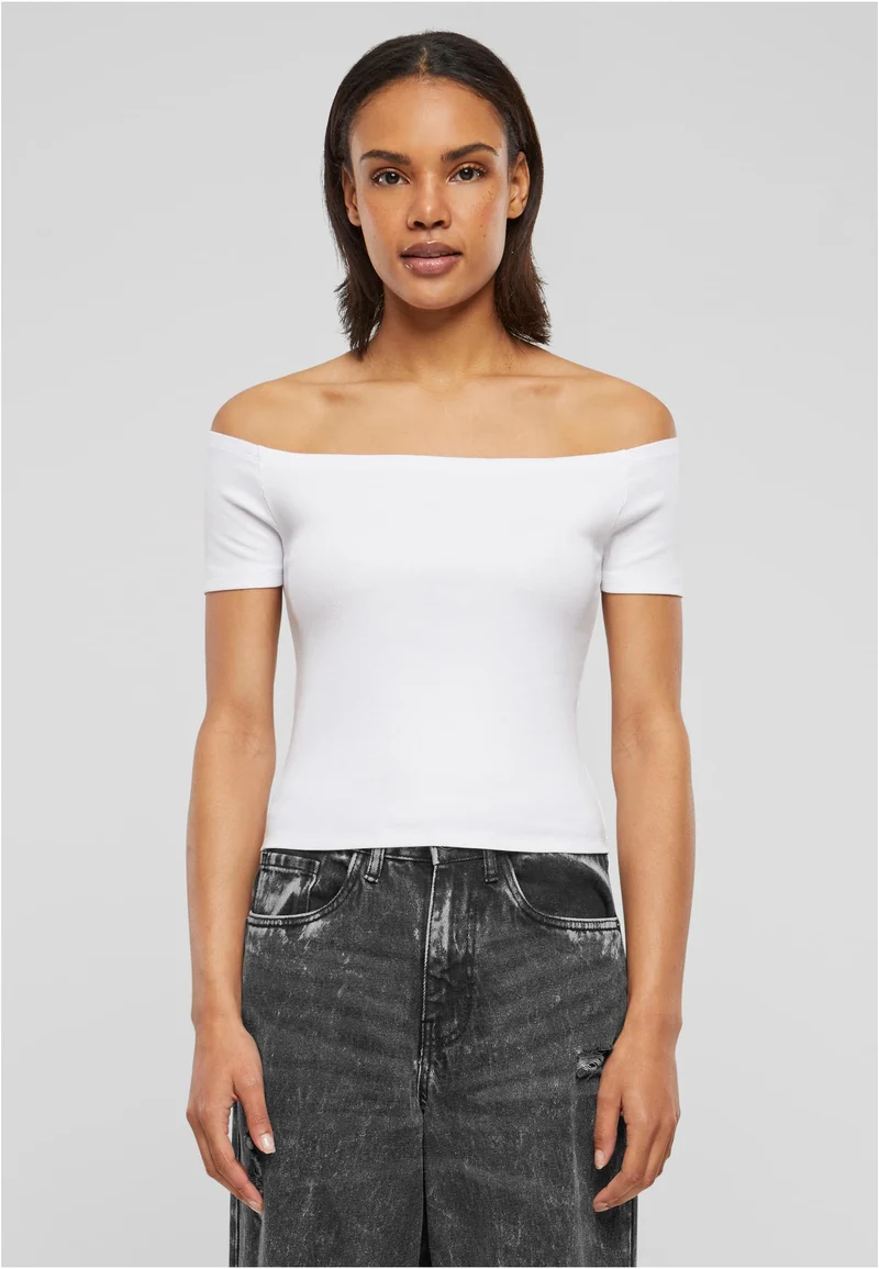 UC Organic Off Shoulder Rib Tee