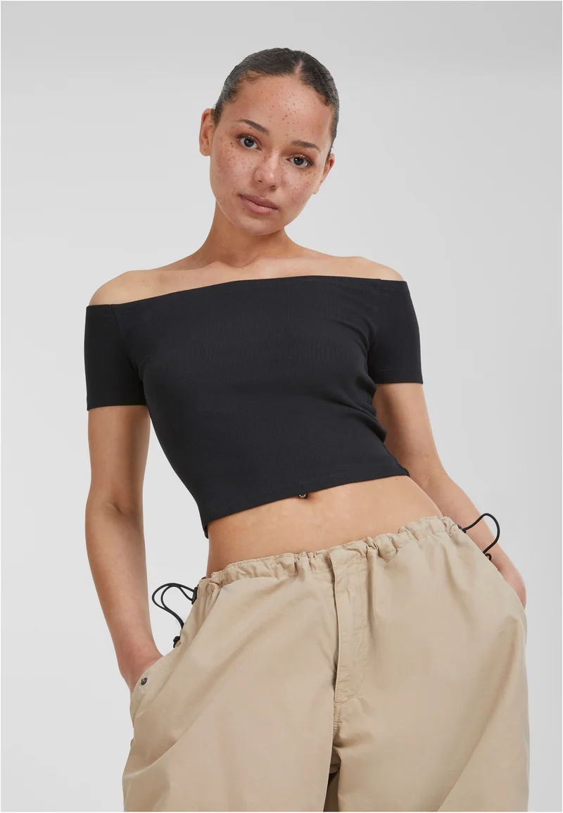 UC Organic Off Shoulder Rib Tee