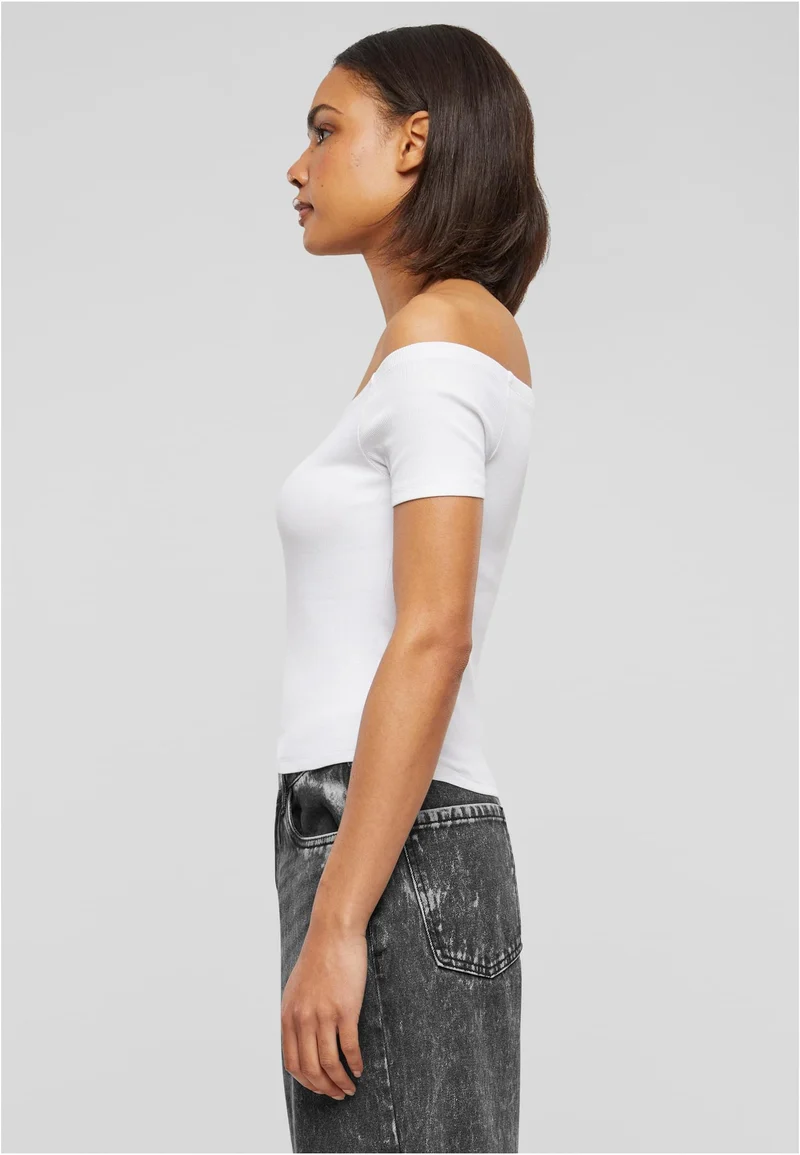 UC Organic Off Shoulder Rib Tee