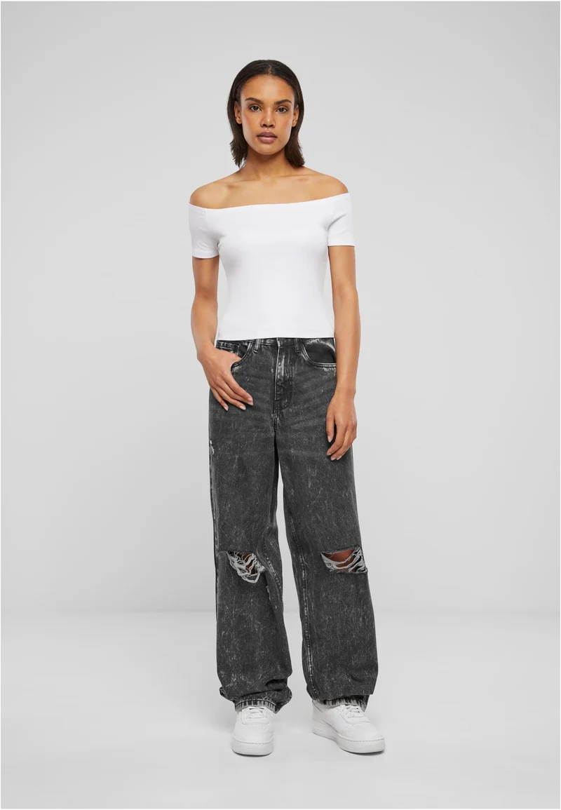 UC Organic Off Shoulder Rib Tee