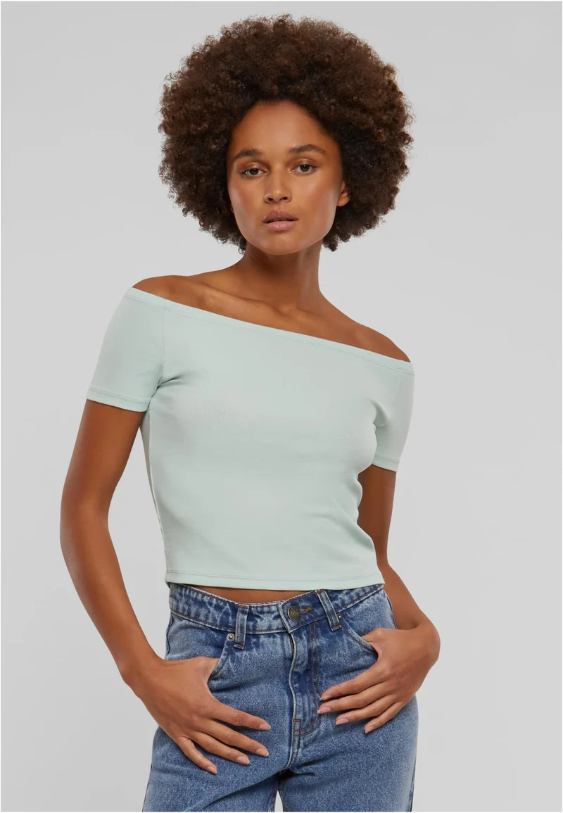 UC Organic Off Shoulder Rib Tee