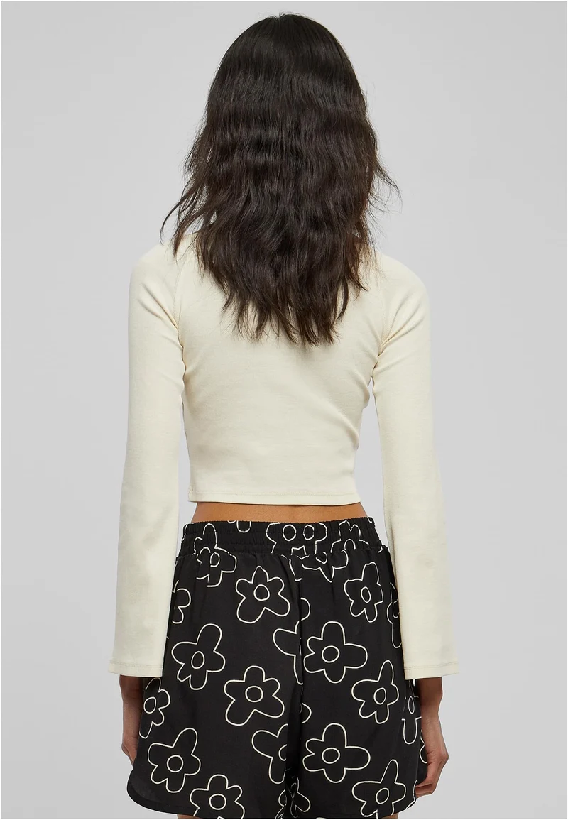 UC Short Rib Wide V-Neck Longsleeve