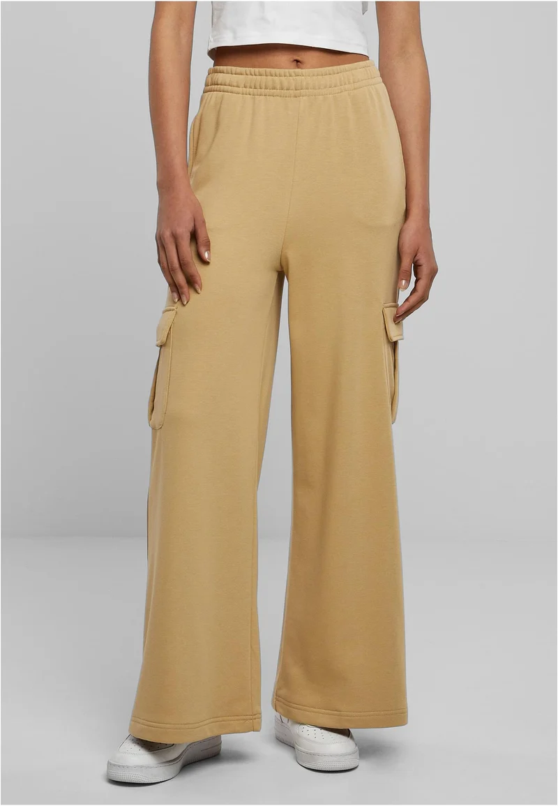 UC Highwaist Wide Leg Cargo Terry Pants