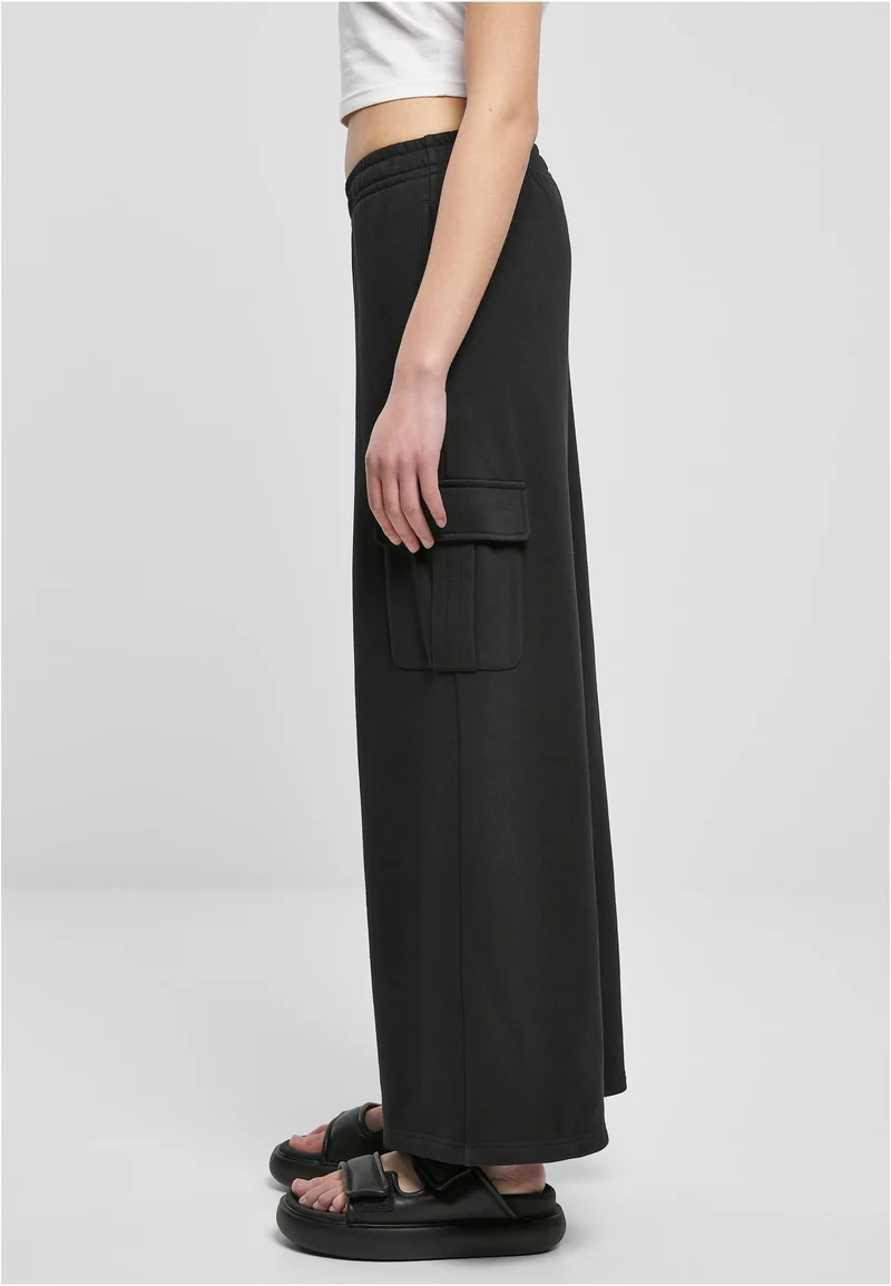 UC Highwaist Wide Leg Cargo Terry Pants