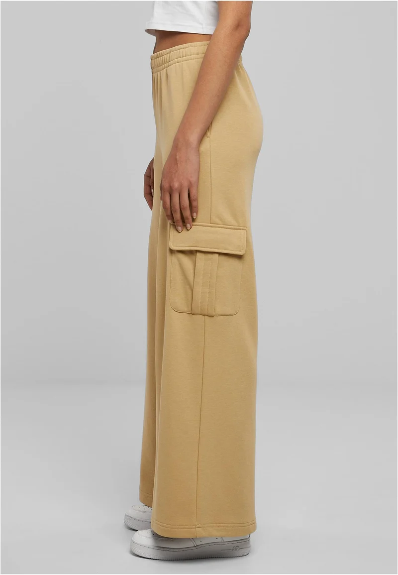 UC Highwaist Wide Leg Cargo Terry Pants