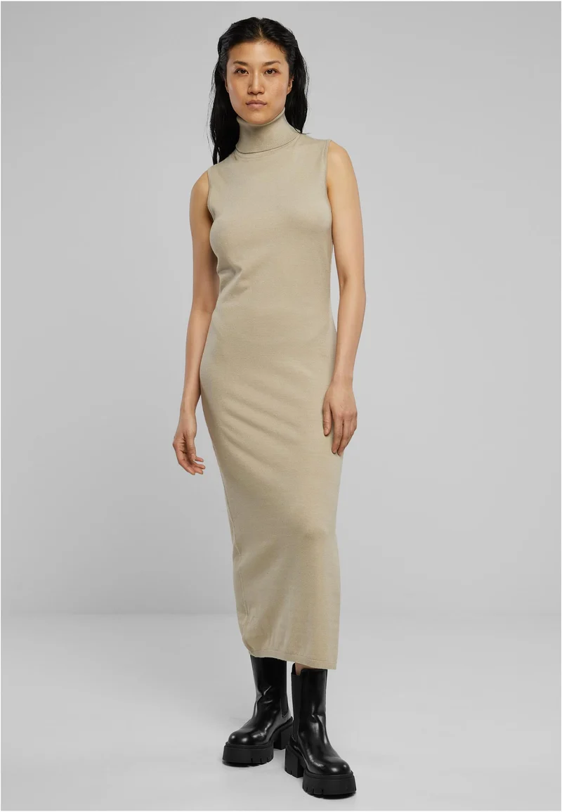 UC Knitted Eco Viscose Turtleneck Dress