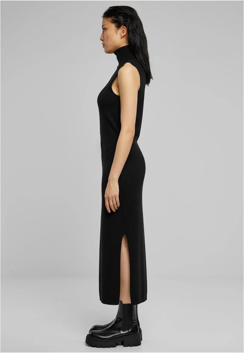 UC Knitted Eco Viscose Turtleneck Dress