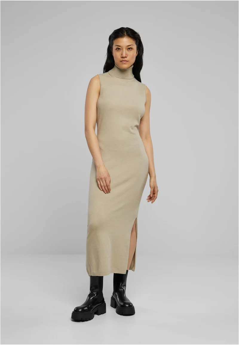 UC Knitted Eco Viscose Turtleneck Dress