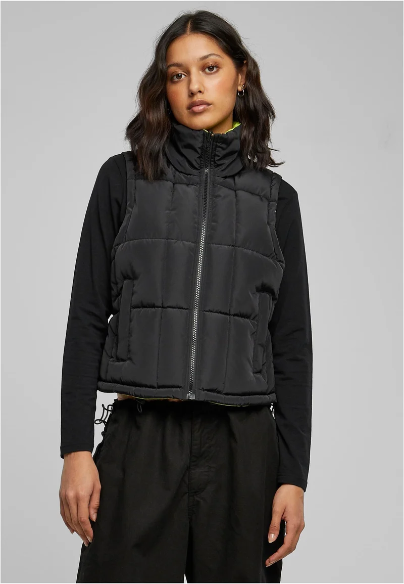 UC Reversible Cropped Puffer Vest