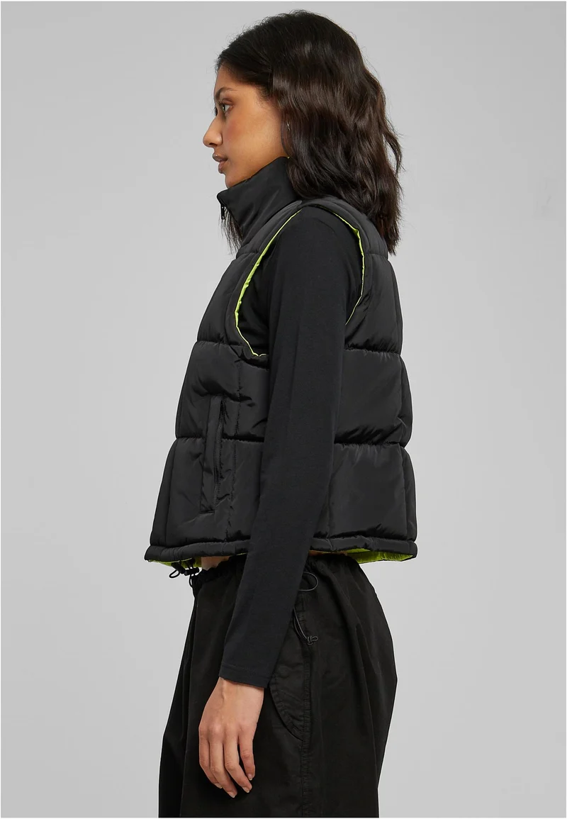 UC Reversible Cropped Puffer Vest