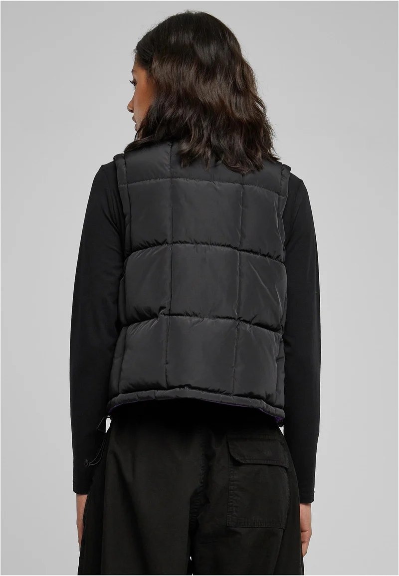 UC Reversible Cropped Puffer Vest