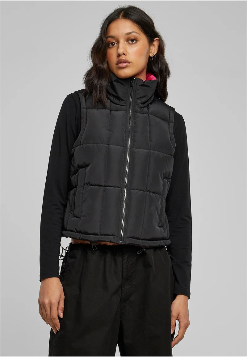 UC Reversible Cropped Puffer Vest