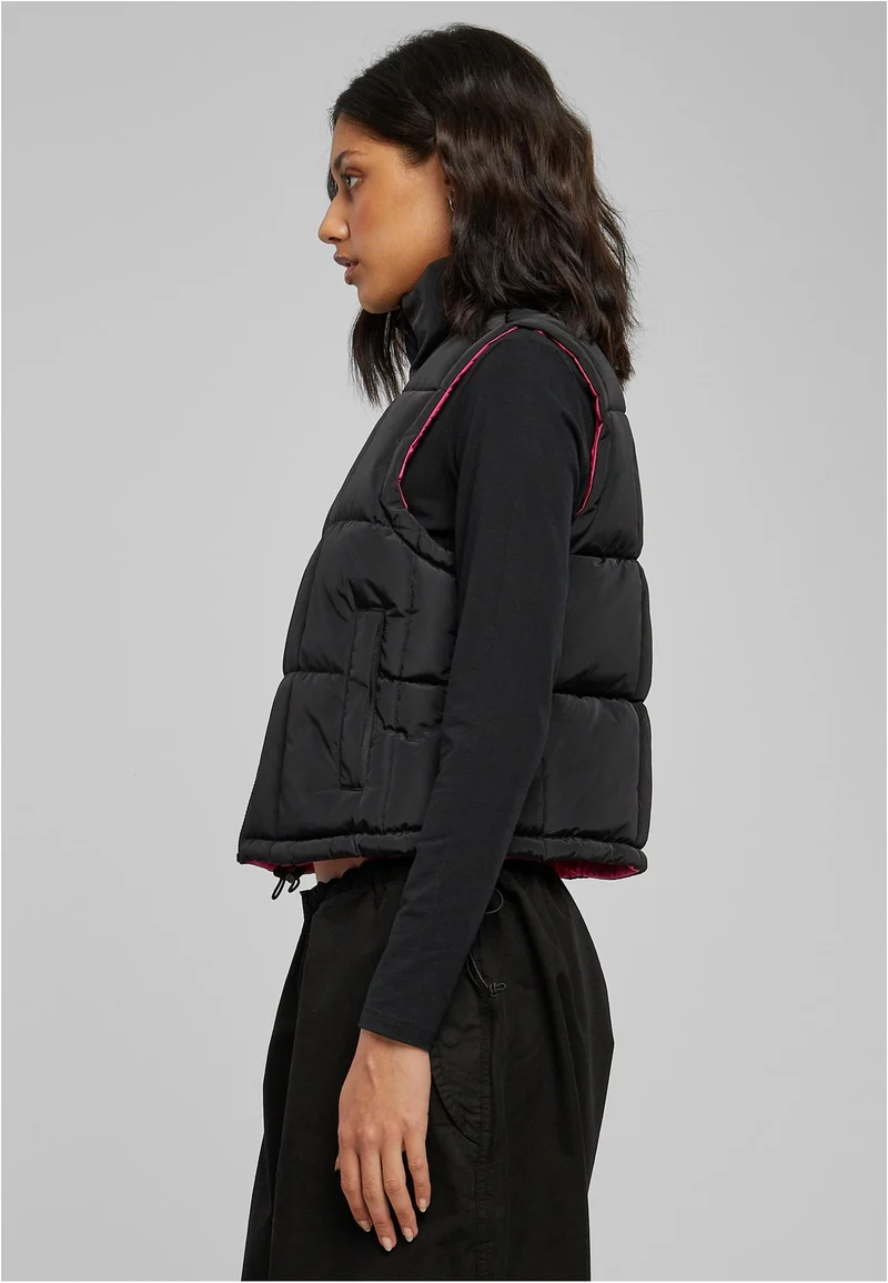 UC Reversible Cropped Puffer Vest