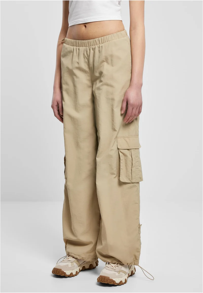 UC Wide Crinkle Nylon Cargo Pants