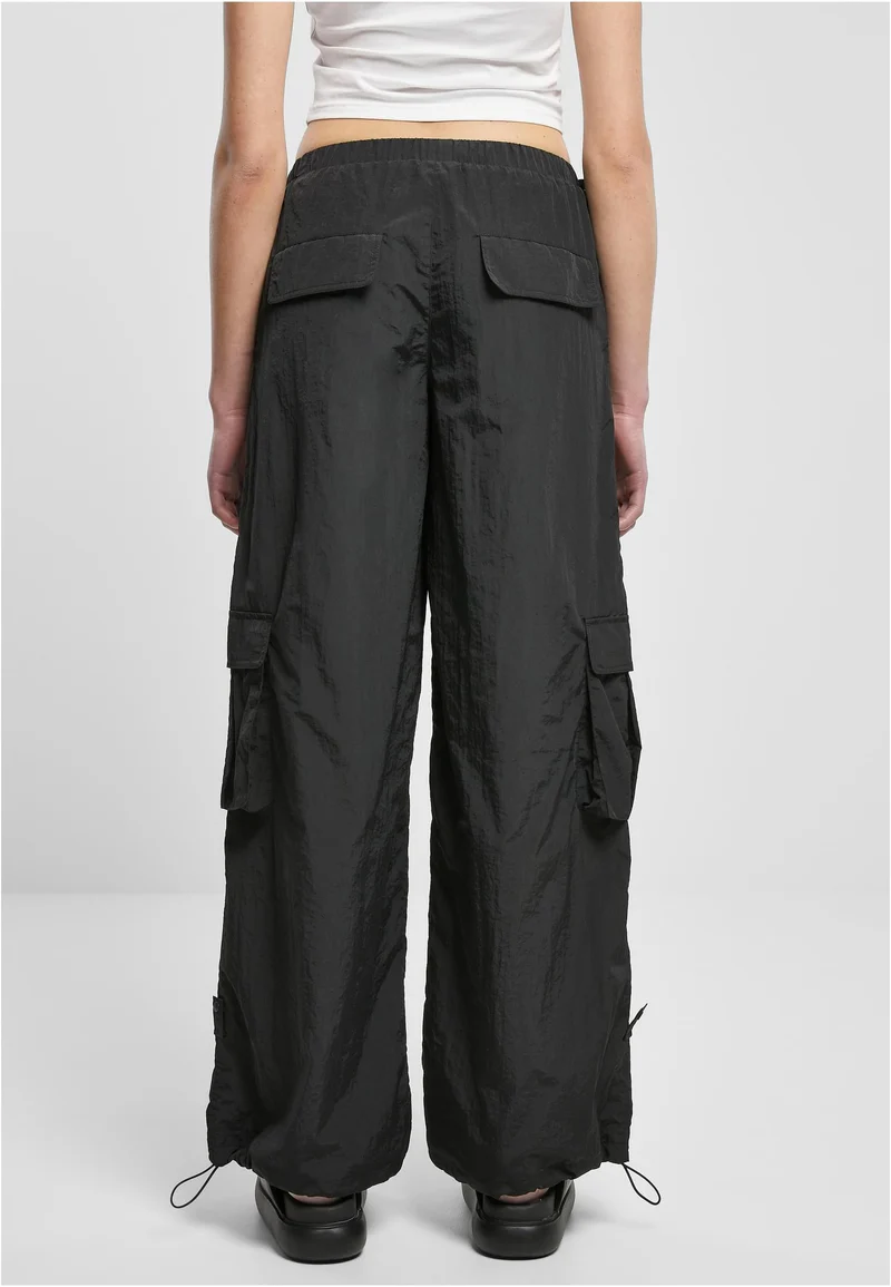 UC Wide Crinkle Nylon Cargo Pants