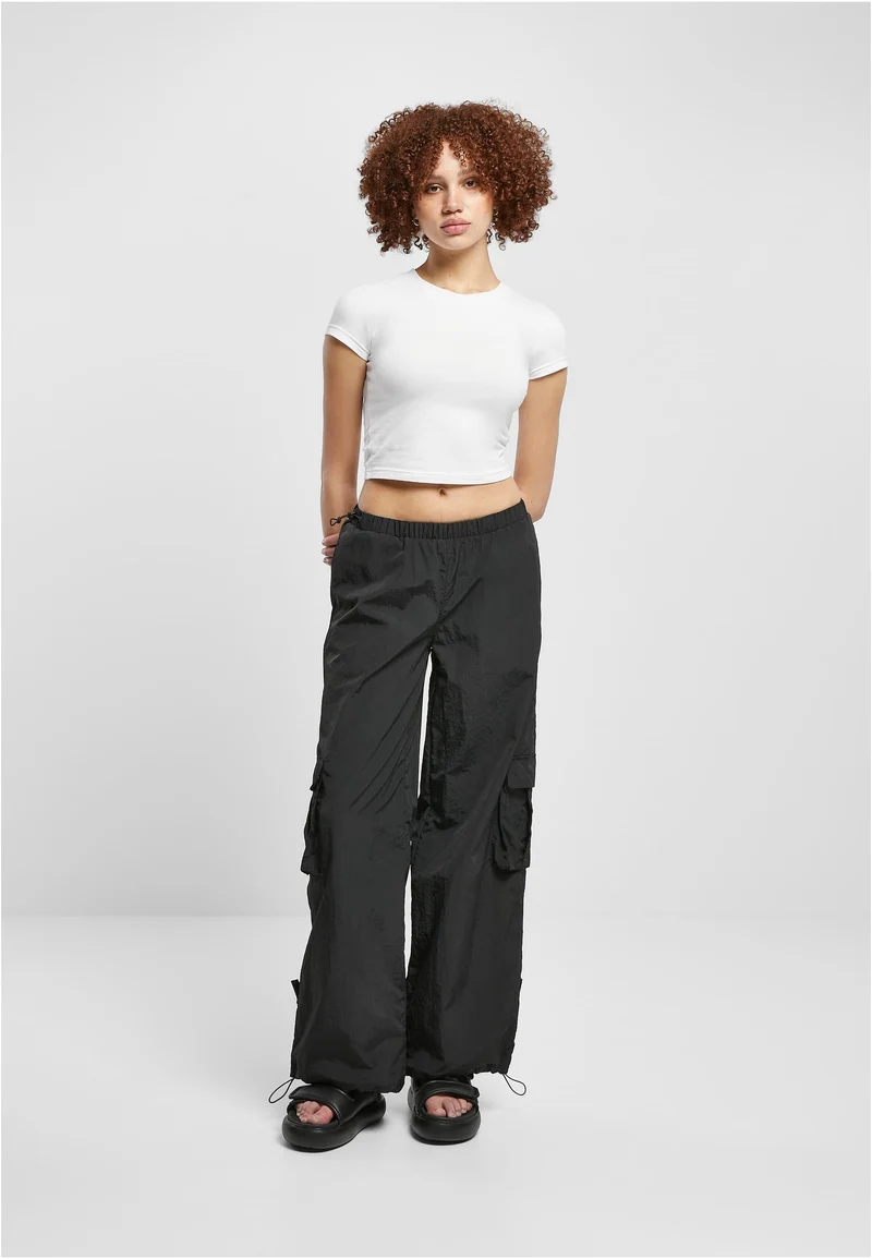 UC Wide Crinkle Nylon Cargo Pants