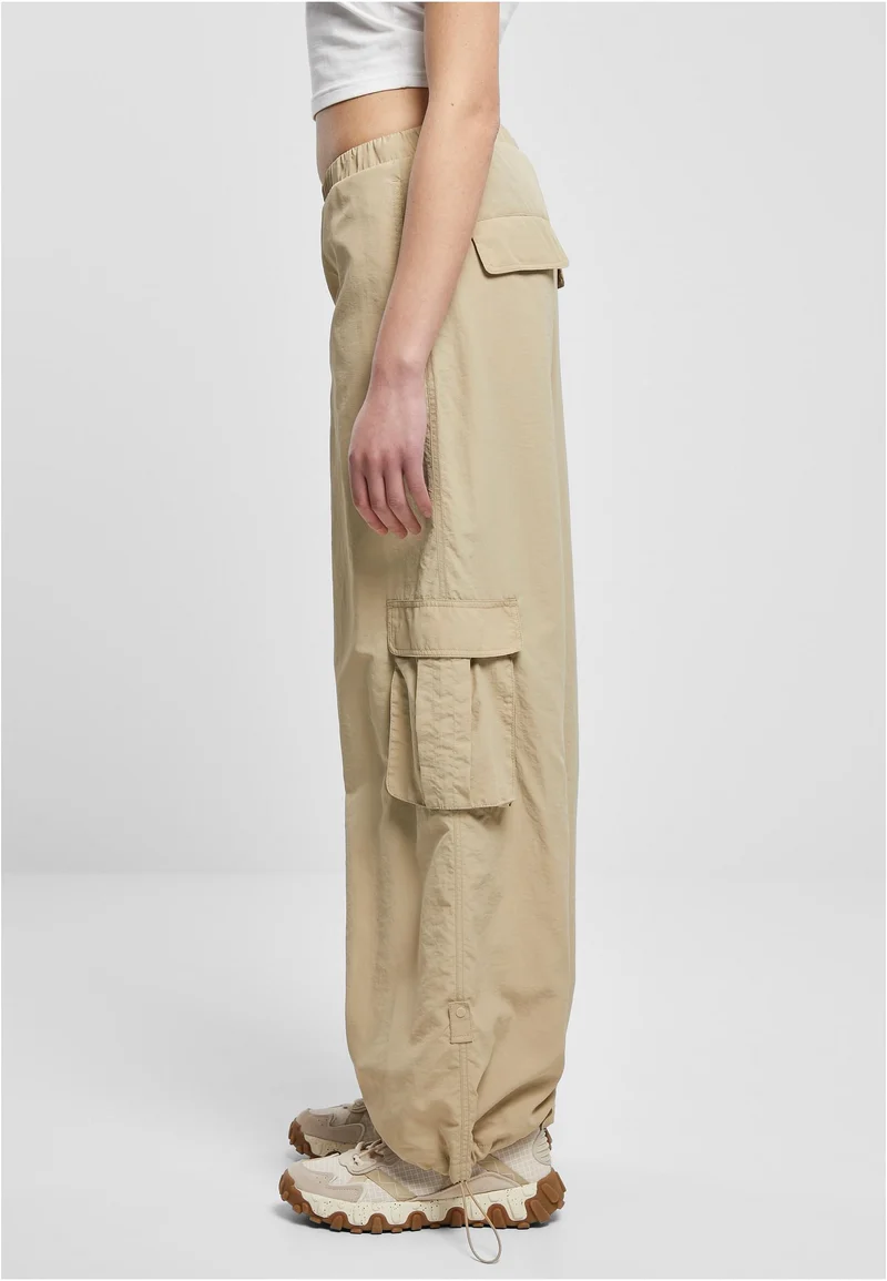 UC Wide Crinkle Nylon Cargo Pants