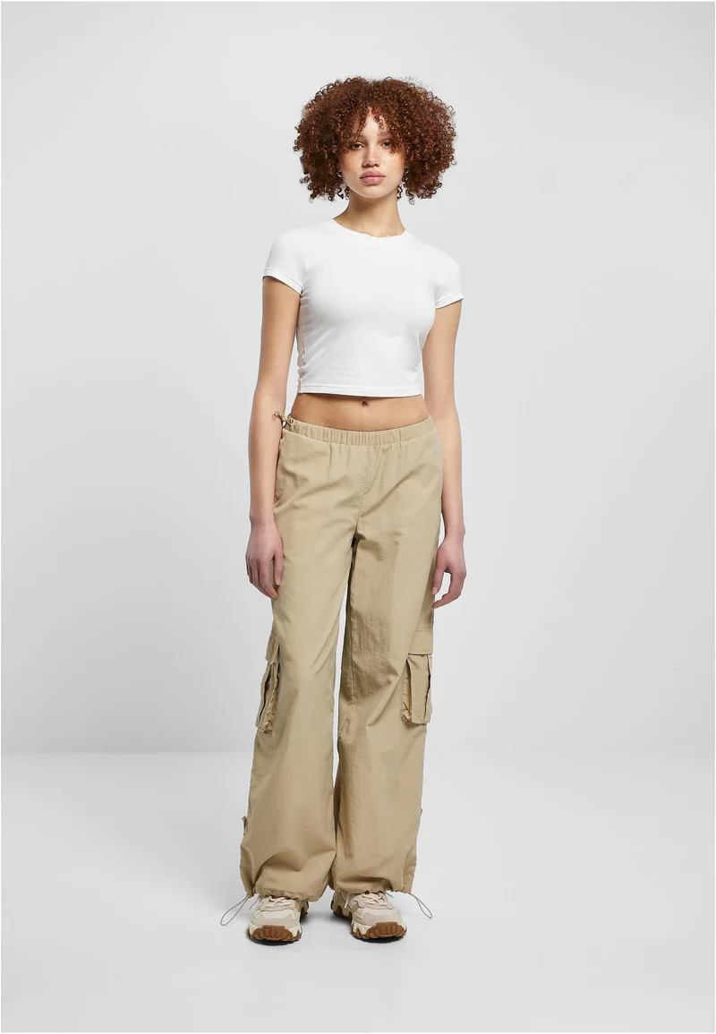 UC Wide Crinkle Nylon Cargo Pants