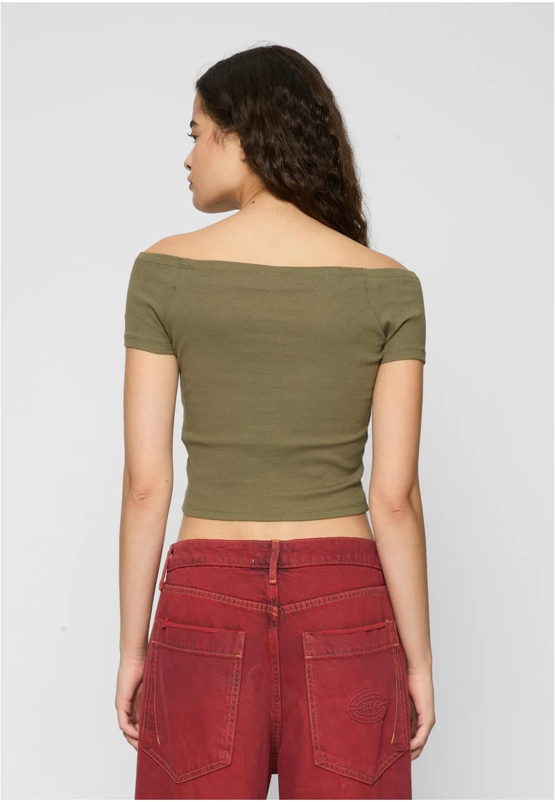 UC Off Shoulder Rib Tee 2-Pack