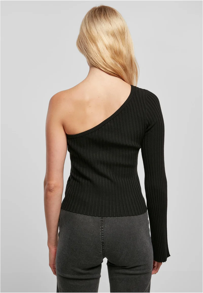 UC Short Rib Knit One Sleeve Sweater