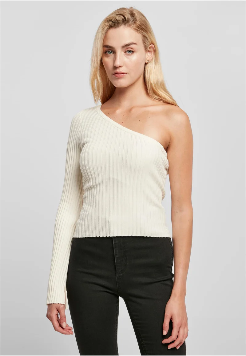 UC Short Rib Knit One Sleeve Sweater