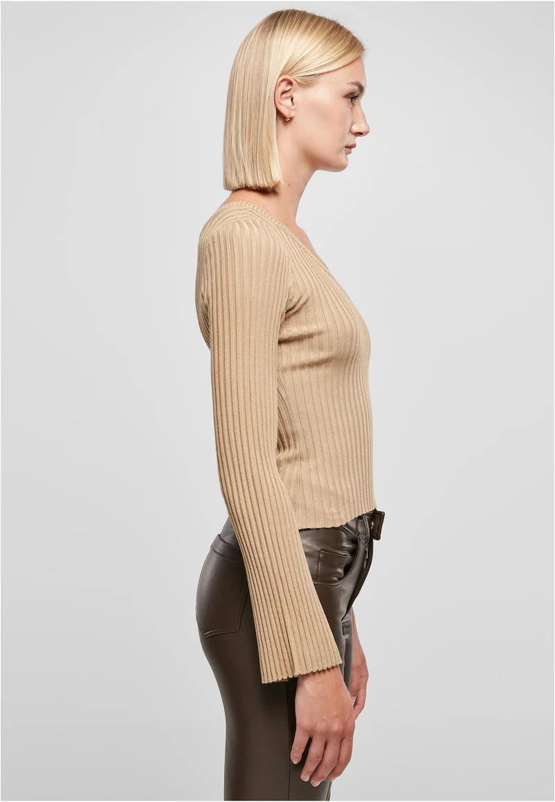 UC Short Rib Knit One Sleeve Sweater