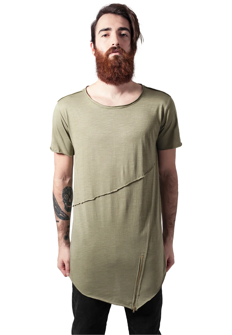 UC Long Open Edge Front Zip Tee