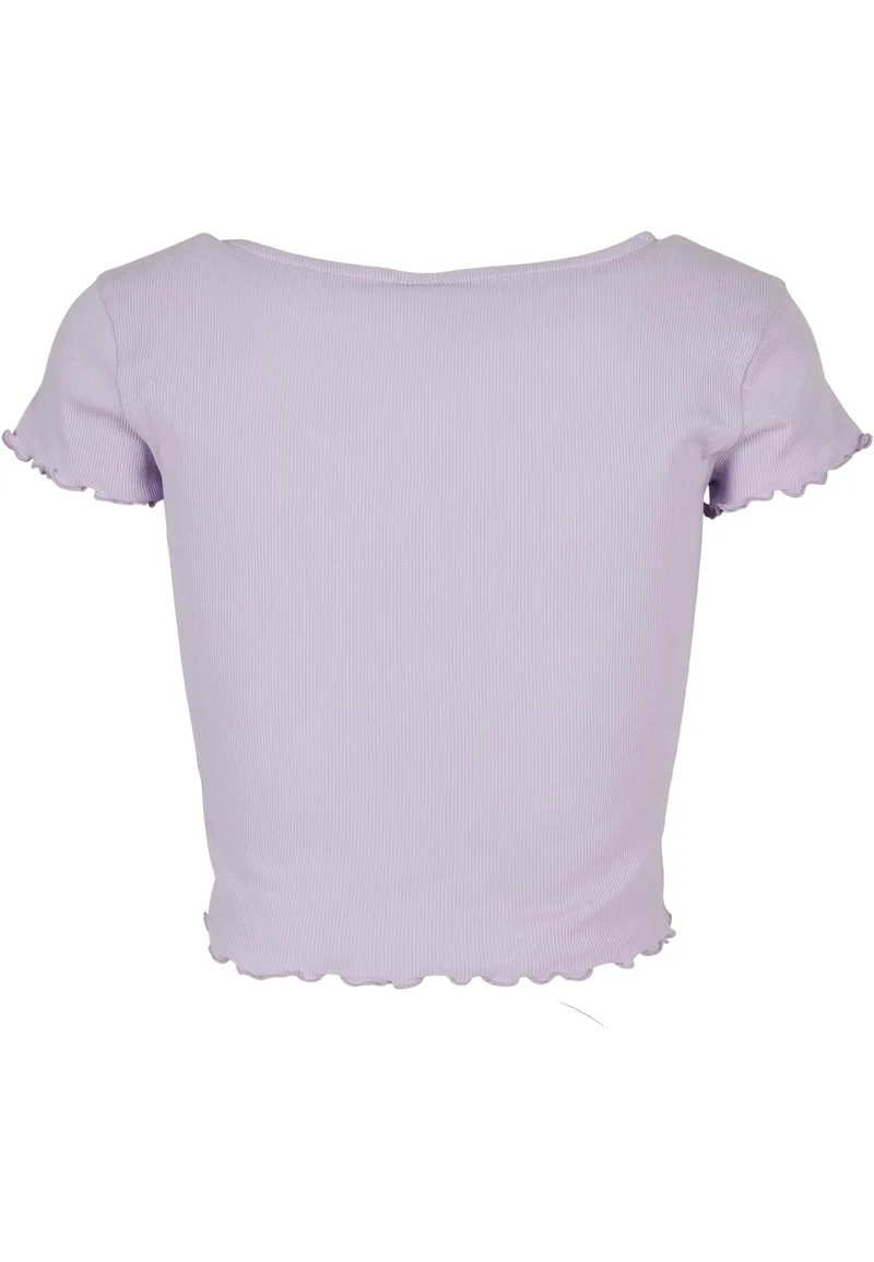 UC Cropped Button Up Rib Tee