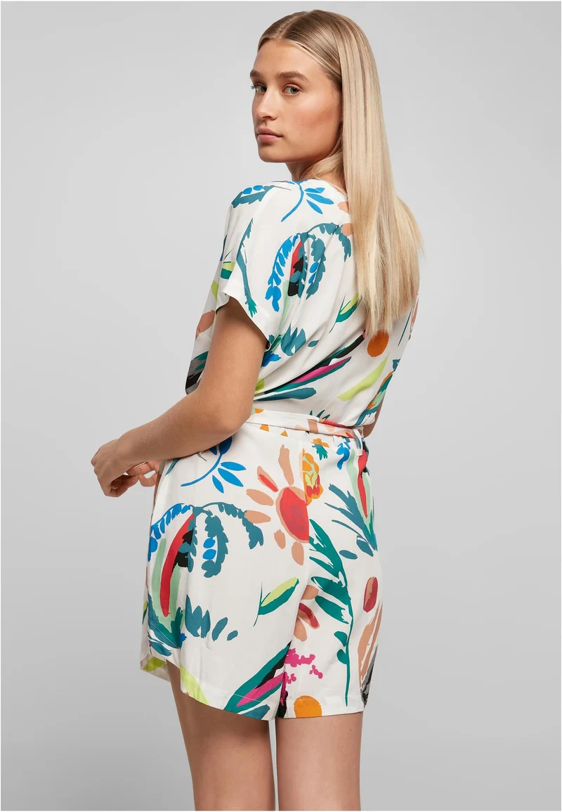 UC Short Viscose Belt Jumpsuit