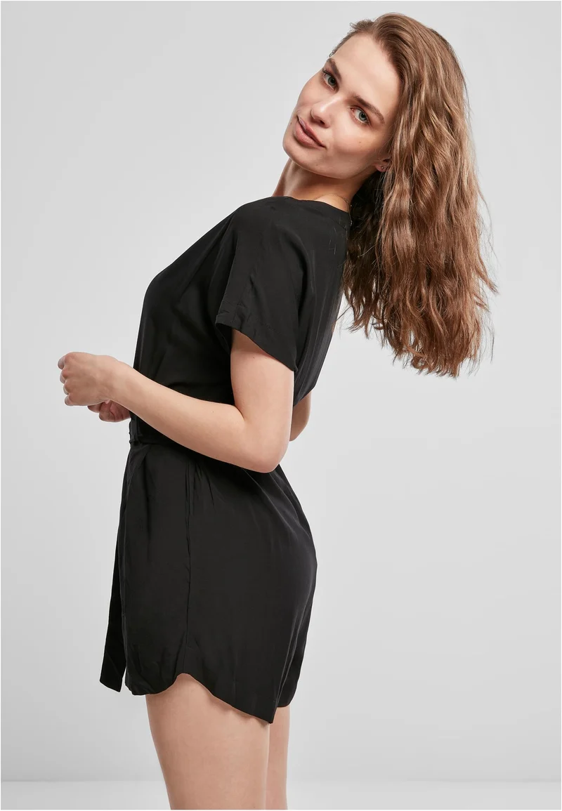 UC Short Viscose Belt Jumpsuit