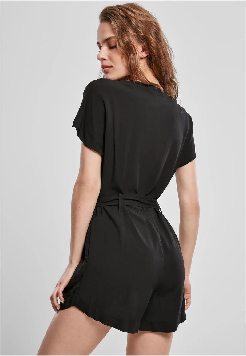 UC Short Viscose Belt Jumpsuit
