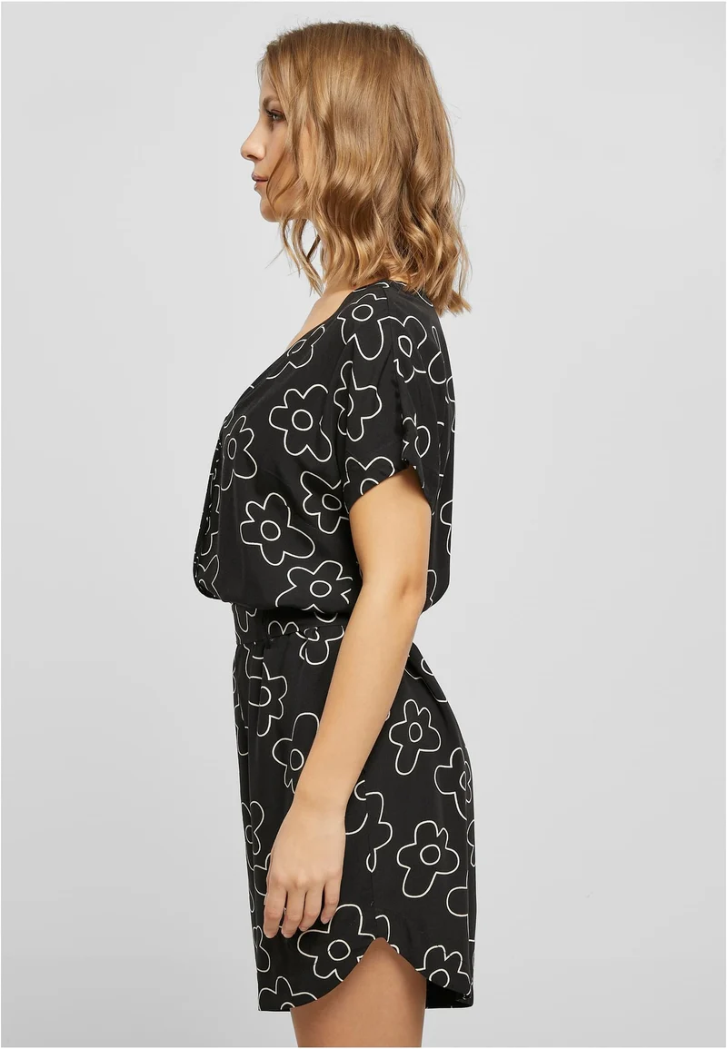 UC Short Viscose Belt Jumpsuit