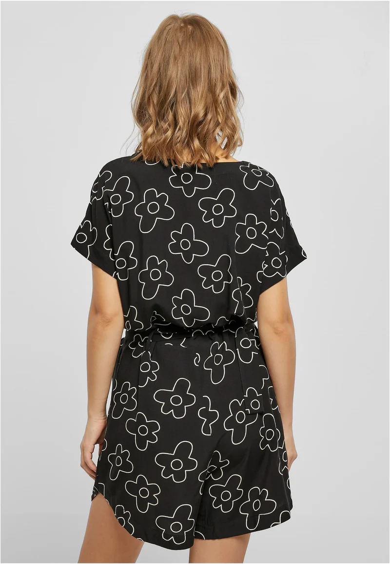 UC Short Viscose Belt Jumpsuit