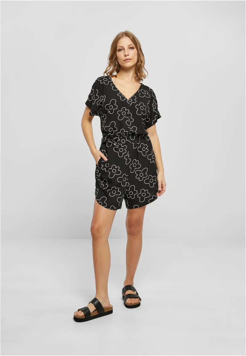 UC Short Viscose Belt Jumpsuit