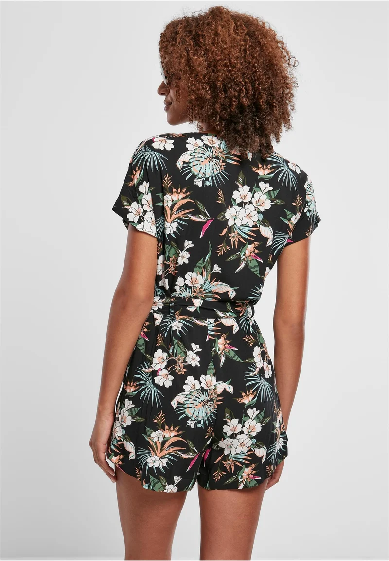 UC Short Viscose Belt Jumpsuit