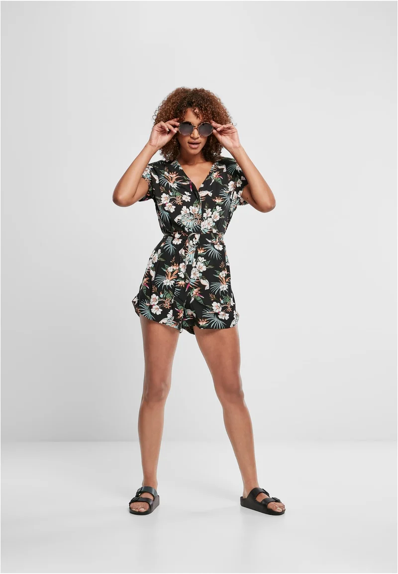 UC Short Viscose Belt Jumpsuit