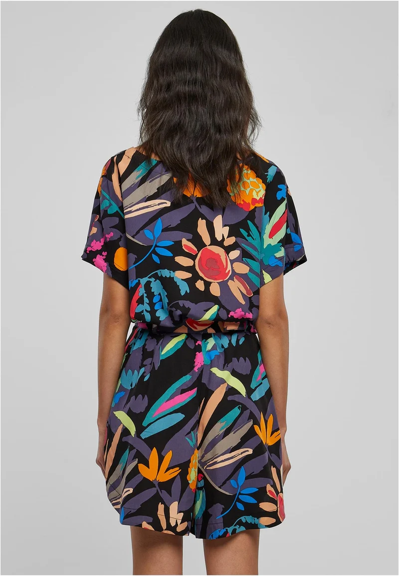 UC Short Viscose Belt Jumpsuit