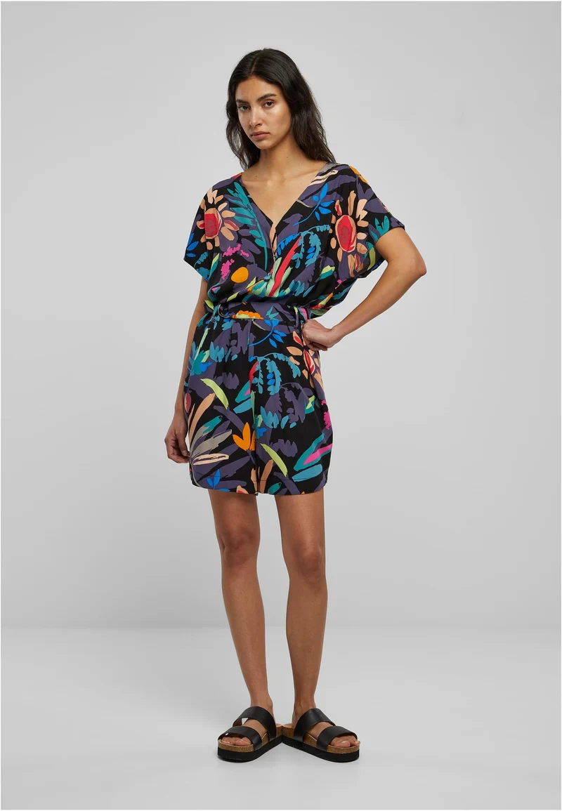 UC Short Viscose Belt Jumpsuit