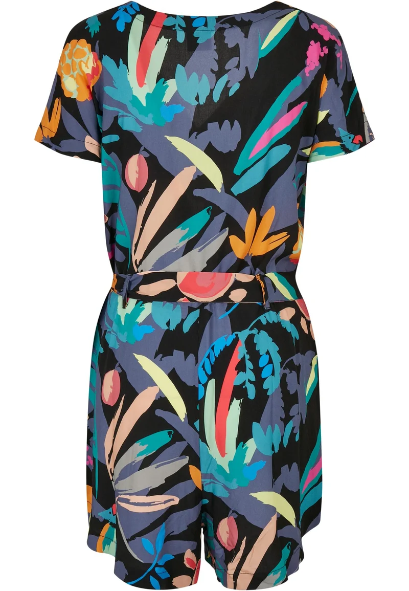 UC Short Viscose Belt Jumpsuit